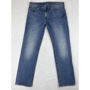Levi's Jeans Mens 502 Blue Straight Leg Mid Rise‎ Jeans Size 32x30